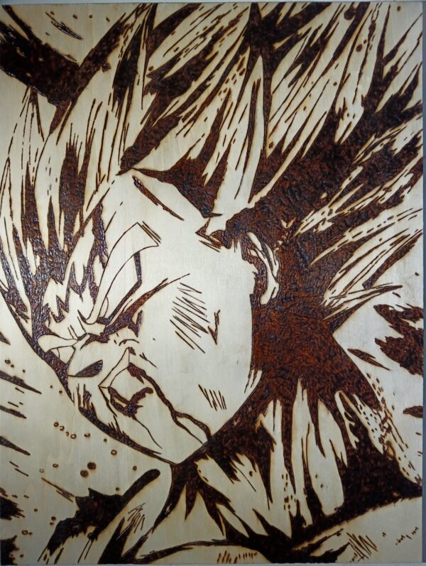 Pyrogravure de Végéta 40x30cm